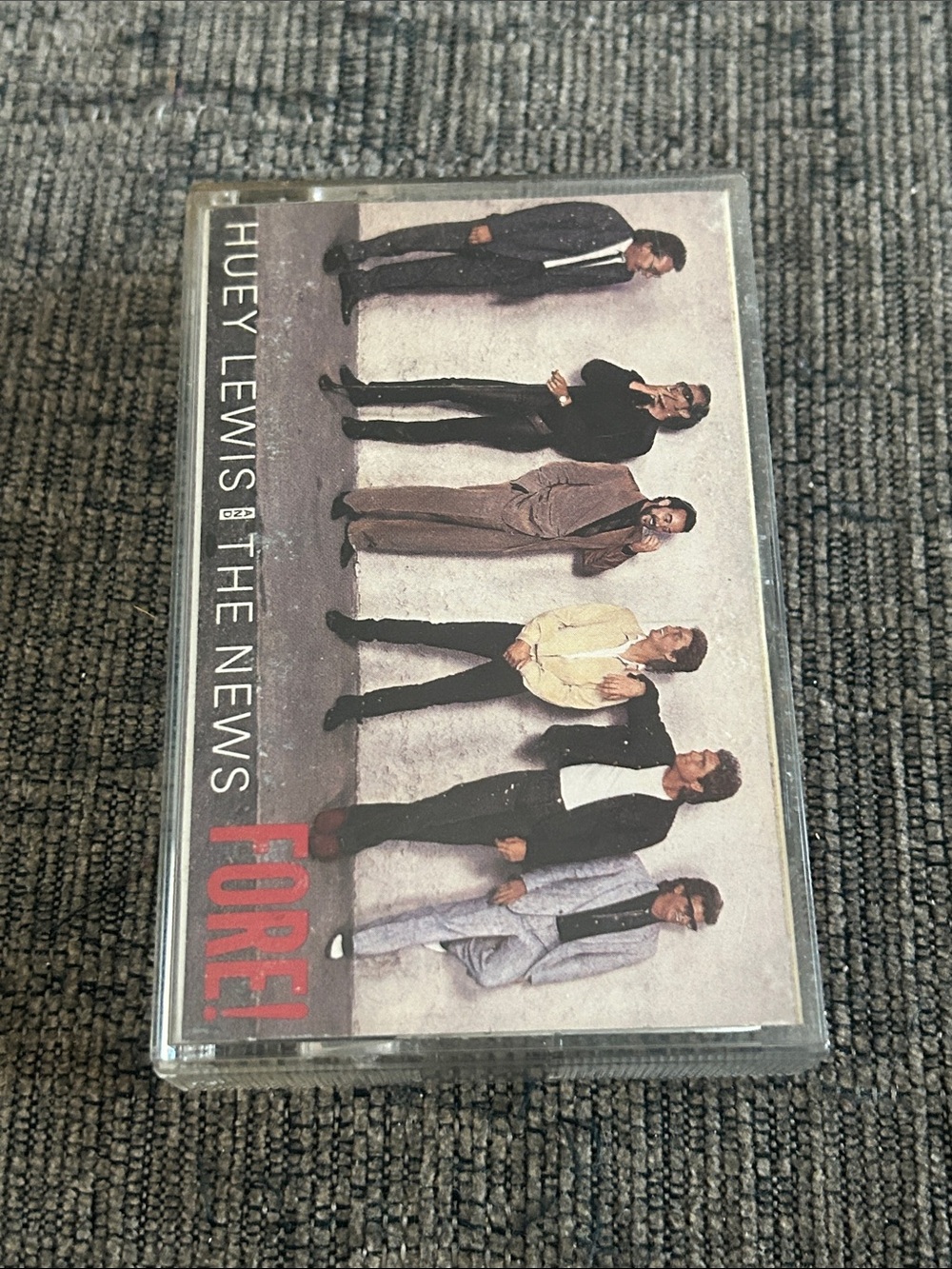Huey Lewis And The News: "Fore!" ( Cassette Tape, 1986) Vintage VG Condition